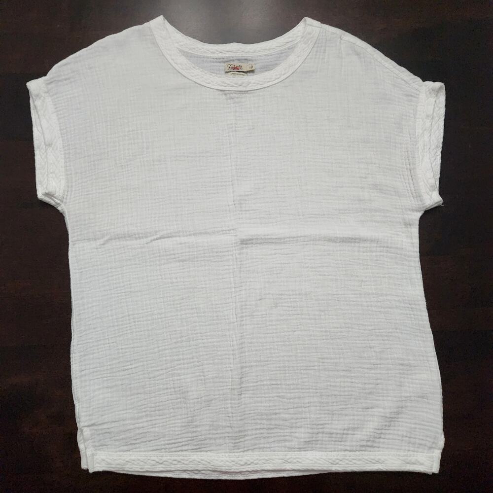 Faherty Dream Cotton Gauze Dolman Tee Size Small